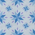 thumbnail image 1 of Ahgly Company Indoor Square Patterned Pale Blue Novelty Area Rugs, 3' Square, 1 of 6