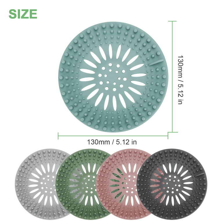 Uigos Hair Catcher Durable Silicone Hair Stopper Shower Drain Covers Easy  to Install and Clean Suit