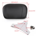thumbnail image 3 of Motor Genic Sissy Bar Backrest Pad For Electra Glide Road King Road Gilde 09-14 CHR, 3 of 9
