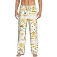 thumbnail image 2 of Kdxio Farm Bee Cute Honey Print Men's Sleep Pajama Pant Lounge Pants with Pockets, 2 of 8