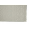 thumbnail image 5 of HomeRoots 512369 8 x 10 ft. Ivory & Tan Wool Geometric Hand Woven Rectangle Area Rug with Fringe, 5 of 5