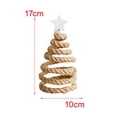 thumbnail image 7 of Tabletop Christmas Tree Decorative Mini Christmas Tree for Gifts Party Decor Hemp Rope, 7 of 7