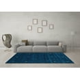 thumbnail image 3 of Ahgly Company Indoor Square Abstract Light Blue Contemporary Area Rugs, 5' Square, 3 of 4