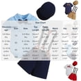 thumbnail image 2 of Qabnzmfo Baby Boys Formal 3 Piece Outfit Bow Tie Bodysuit Suspender Shorts Hat Gentleman Birthday Party Clothes for Infant 3Months-2Years, 2 of 5