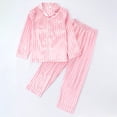 thumbnail image 2 of Akiihool Pyjama d'Été pour Enfants Fille et Femme en Coton à Manches Courtes et Pantalon Long, Ensemble de Pyjama 2 Pcs (Rose, 5-6 Ans), 2 of 3
