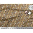 thumbnail image 2 of Soimoi Polyester Crepe Fabric Leaves,Floral & Cute Animals Cartoon Print Sewing Fabric Yard 42 Inch Wide, 2 of 3