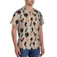 thumbnail image 2 of Bixox Men's Funny Chicken Printed Short Sleeve Skinny Athletic T-Shirt, 2 of 6