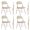 4 Beige Folding Chair, variant on 2/ 4pcs Portable Folding Stools & Table Set - Lightweight Foldable Stools for Picnic, Camping, Party, Indoor/ Outdoor Use