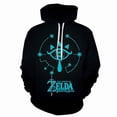 thumbnail image 4 of Zelda Legend Printed 3D Digital Sweatshirt Men's Anime Sweatshirt Couple Baseball Uniform 3D Hoodie, 4 of 6