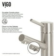 thumbnail image 6 of VIGO Noma Single Handle Single-Hole Bathroom Faucet in Brushed Nickel, 6 of 9
