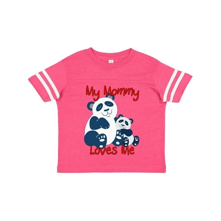 

Inktastic My Mommy Loves Me Panda Gift Toddler Boy or Toddler Girl T-Shirt