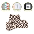 thumbnail image 2 of Majestic Home Goods Chocolate Chevron Reading Pillow, Chocolate, 2 of 6