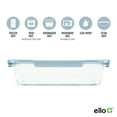 thumbnail image 3 of Ello Color Lock Glass 9x13 Deep Bakeware Dish, Windy Blue, 3 of 9