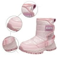 thumbnail image 5 of Huowey Children's Winter Solid Color Snow Boots Boys and Girls Non Warm Padded Thickened Boots, 5 of 8
