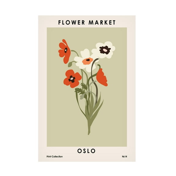 NKTN 'Flower Market Oslo' Canvas Art