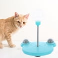 thumbnail image 4 of DOLITY Jouet Distributeur de Friandises Antidérapant Résistant aux Morsures pour Chien Chat Intérieur Bleu et Boule d'Herbe à Chat, 4 of 7