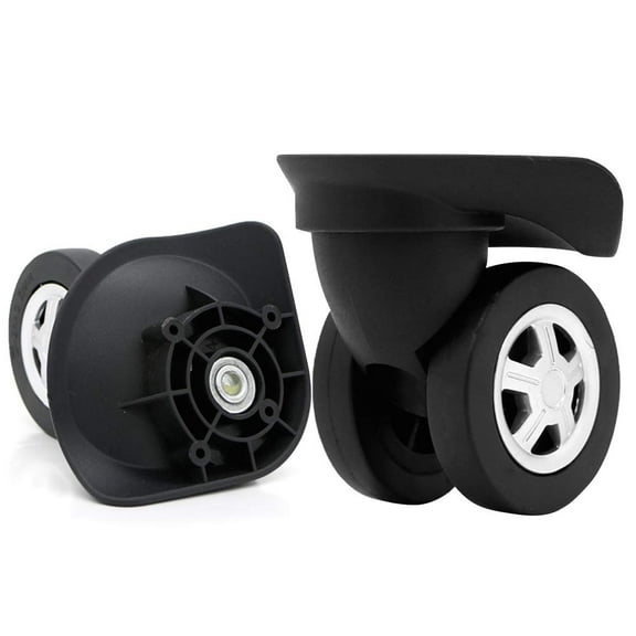 Mute Replacement Luggage Suitcase Wheels, Spinner Plastic 360 Degree Rotation Wheel Repair for Travel, 1 Pair