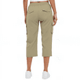 RPVATI Cargo Capris for Women Stretch Summer Drawstring Capris Elastic