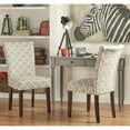 thumbnail image 3 of 2-Piece Starlite Moroccan Upholstered Parsons Wooden Dining Chair, 3 of 5