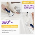 thumbnail image 4 of CONCETTA Vertical Steam Iron with Roller, 1.7 Liter Tank, 1 Hour of Continuous Steam, Adjustable Storage Lever, 4-Speed Control, White, 4 of 8