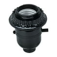 thumbnail image 3 of Aspen Creative 21314-11, Push Through Phenolic Lamp Socket in Black, 3 of 4