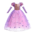 thumbnail image 3 of Disfraz de Rapunzel de Disney para niñas, vestido de princesa para cumpleaños, Carnaval, fiesta de Halloween, ropa enredada, 3 of 5