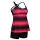 thumbnail image 1 of 2x Tankini Rayas Grande Tamaño Top Boardshorts de Ropa de Moda , Rosa, L BLESIY traje de baño tankini para mujer, 1 of 8