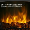 thumbnail image 2 of TURBRO Suburbs 20 in. Electric Fireplace Infrared Heater with Crackling Sound, Freestanding Fireplace Stove with Realistic Flame Effect, CSA Certified, Overheating Protection, Easy to Assemble, 1400W, 2 of 8