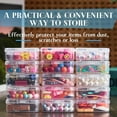 thumbnail image 6 of CCF Small Bead Storage Containers, 32pcs Clear Organizer Boxes with Hinged Lids for Organizing Craft and Jewelry, 6 of 10