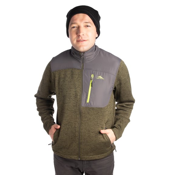 High Sierra Funston II Men’s Hybrid Insulated Full Zip Jacket Lightweight Coat