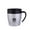 Silver Flash Dealsl, variant on OEFNTAC 304 Stainless Steel Coffee Cups Coffee Mug Portable Cups Lightweight Insulated Double Wall Water Cup with Lid Easy-to-clean for Camping or Hiking 9.6x10.3cm