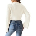 thumbnail image 5 of TINZ Sweater Dress Long Sleeve Oversized Tunic With Exquisite Embroidery And Panel Design Warm Winter Knit Vest Dress Long Pullover Sweater Belted Long Dress, 5 of 5