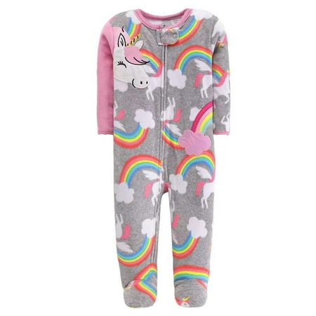 

UHEGDRR Infant and toddler one-piece pajamas crawling clothes (0-12 months)