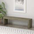 thumbnail image 2 of Acacia Wood Dining Bench, Grey+Taupe, 2 of 6