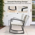 thumbnail image 3 of Asofer Patio Furniture Set, Rattan Rocking Chair with Coffee Table, for Bistro, Conversation, Garden, Balcony, Backyard, Mixed Color, 3 of 9