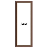 16x51 Copper and Brown Real Wood Picture Frame Width 2 inches | Interior Frame Depth 0.5 inches |