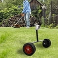 thumbnail image 4 of LEFU for Upgrade Design Walk Behind String Trimmer Push Eater Wheels - Adjustable Height 13.7-17.7 Inch, 180° Angle, Compatible with for 28mm Shaft Tubes for Most Backpack Mowers, 4 of 10