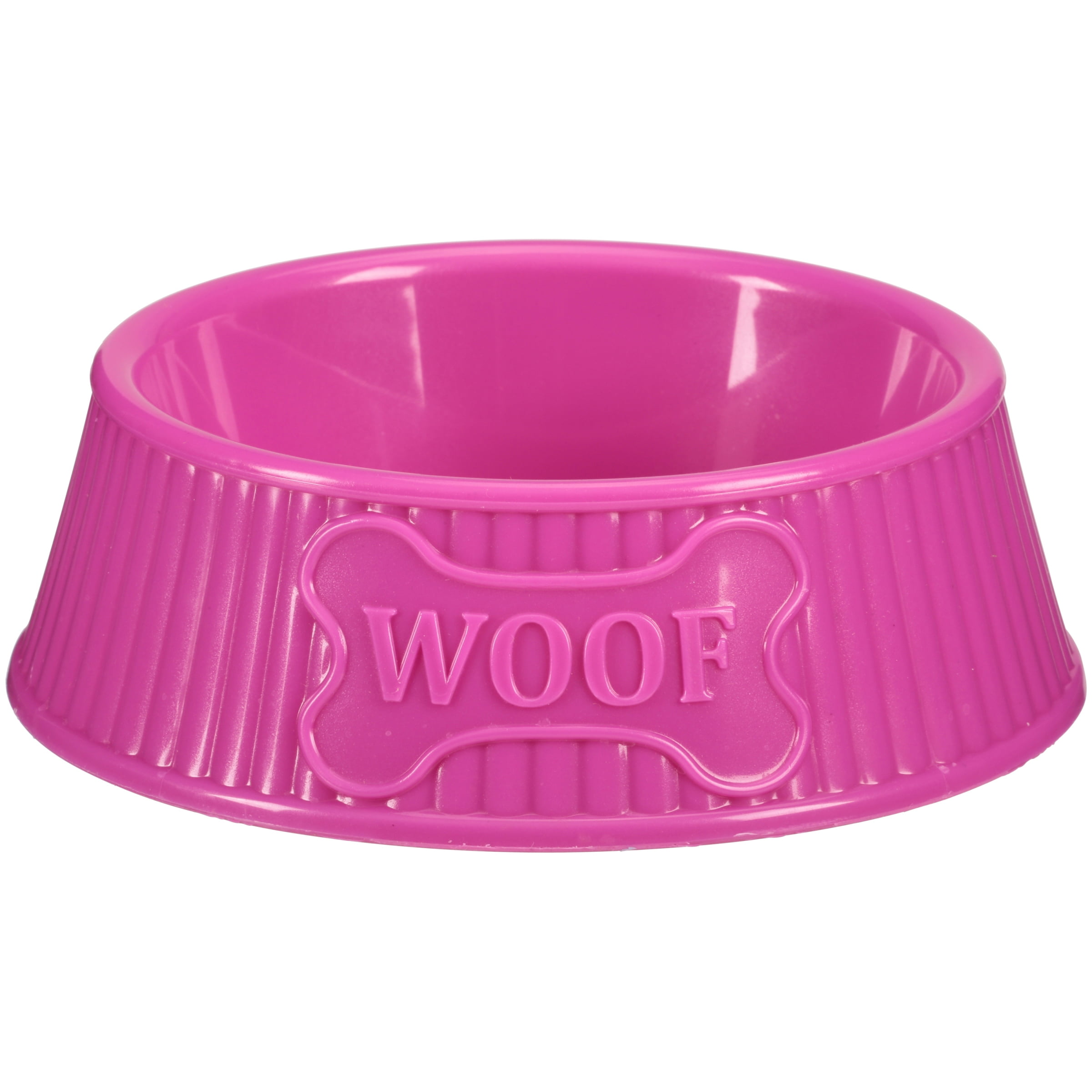 Fuchsia Plastic Pet Bowl