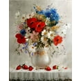 thumbnail image 2 of Perminova, Elena 26x32 White Modern Wood Framed Museum Art Print Titled - Bouquet for Albina, 2 of 4