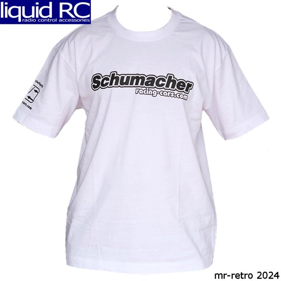 Schumacher Racing Products Ltd G1001L Schumacher Mono T-Shirt White - L