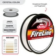 thumbnail image 4 of The Beadsmith Fireline by Berkley - Micro-Fused Braided Thread - 14lb. Test, 009"/.22mm Diameter, 50 Yard Spool, Crystal Color - Super Strong Stringing Material for Jewelry Making and Bead Weaving, 4 of 8