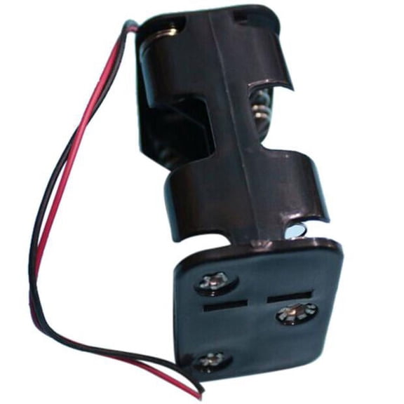 CHEEPUM 1 Pcs New 6 AA 2A Battery 9V DIY Clip Holder Box Case with Wire Black Hot
