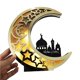 thumbnail image 2 of Espejo De Madera Creativo Eid Mubarak Ramadan, Castillo De Luna Dorada, Letras Huecas Con Luces Led, Decoración De Mesa De Comedor, Artesanías Scienceny HA019787-00, 2 of 7