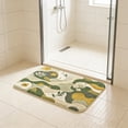 thumbnail image 5 of Roiihwy Bath Mat, Ultra Absorbent Quick Dry Bathroom Floor Mats-Rubber Non-Slip Thin Bathroom Rug Fit Under Door, Faux Suede Surface Shower Rug for Bathtub, Sink, Shower Room, 5 of 6
