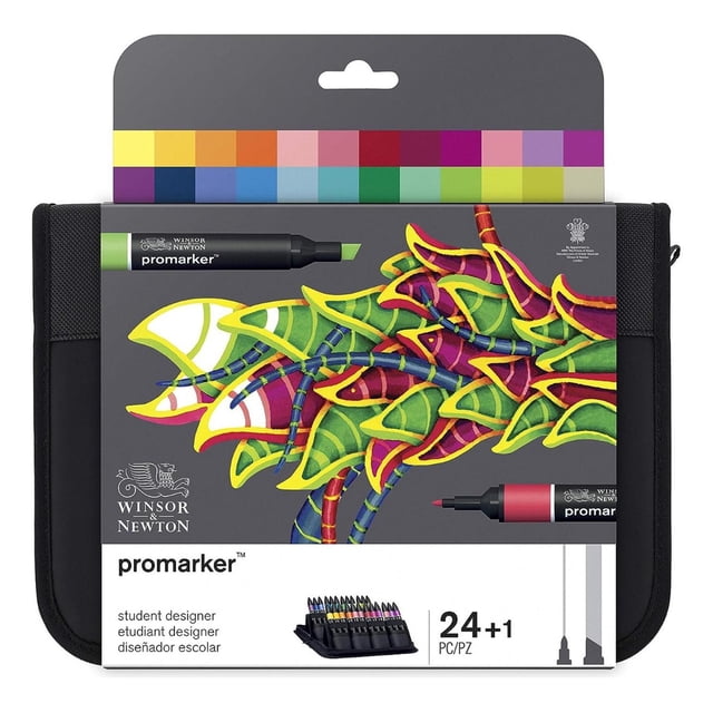 Marcadores Winsor & Newton Promarker Set 24 Doble Punta Multicolor
