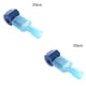 thumbnail image 3 of Scienceny Terminal de cable Conector de cable eléctrico rápido Conector de cable de bloqueo de empalme a presión Conector de cable de crimpado Azul 20 piezas 2piezas, 3 of 6
