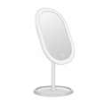 thumbnail image 1 of Led Lighted Vanity Makeup Mirror, Rechargeable - Cordless Illuminated Cosmetic Mirror With 3 Dimmable Light Settings, Dual Magnification, 1 of 5