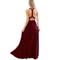 thumbnail image 2 of Robe Maxi Transformable pour Demoiselle d'Honneur Multi-Usage Robe de Soirée Formelle Robes Longues de Mariage Rouge Vin L, 2 of 4