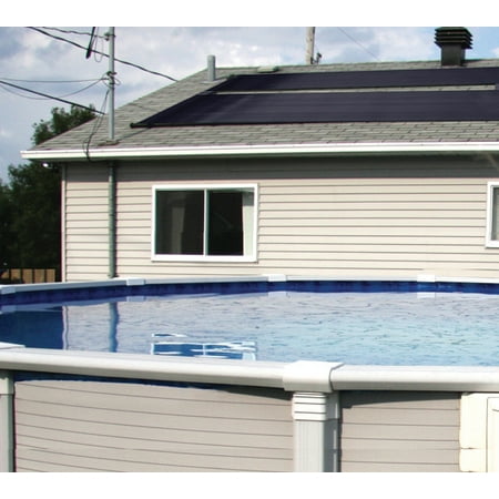 fence mounted solar pool heater