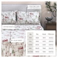 thumbnail image 4 of Great Bay Home 4-Piece 100% Turkish Cotton Flannel Sheet Set, Full, Winter Wonderland, 4 of 6